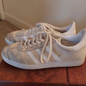Adidas white Gazelle sneakers